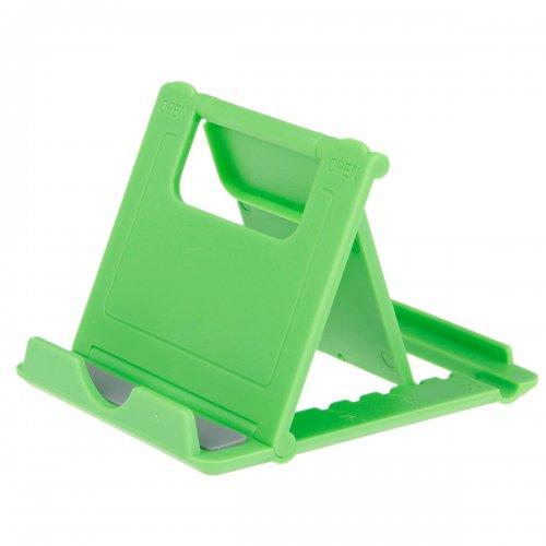 Mini Desk Stand for Mobile Phone Tablet Holder Compact Adjustable Foldable Portable Universal - Green