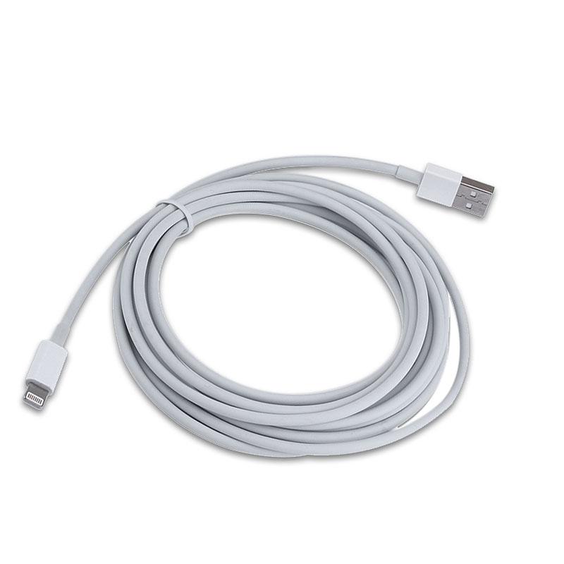 2m Cable Extra Strong Thicker 8 Pin Charger Heavy Duty USB Lead for iPhone X 8 7 6 Plus - White