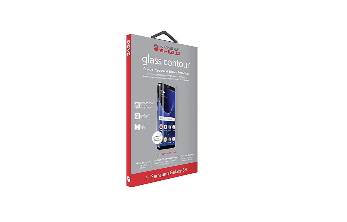 Zagg InvisibleShield Glass Contour for Samsung Galaxy S8 Screen Protector