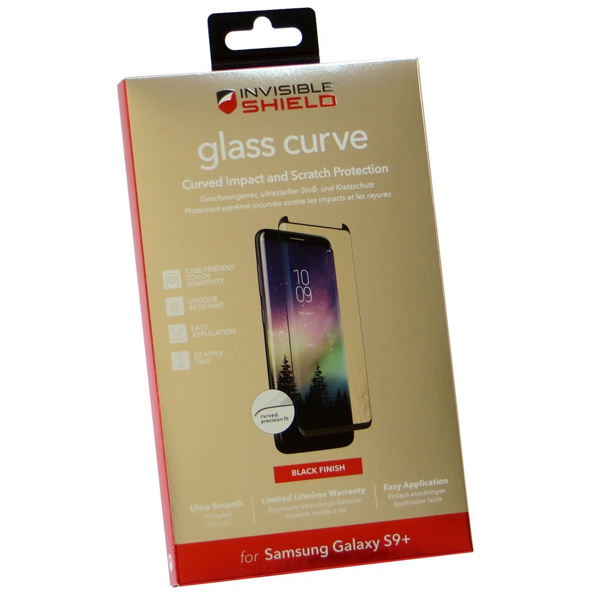 Zagg InvisibleShield Glass Curve for Samsung Galaxy S9 Plus S9+ Screen Protector