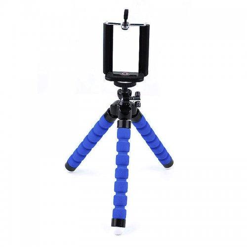 Tripod Mini Octopus Design Handheld Stand Grip Holder Mount - for Universal Cameras &amp; Mobile Phone iPhone Galaxy Attachment - Blue